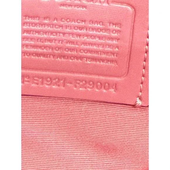 Coach Backpack New York F29004 Pink Charlie Pebble Leather Bag - Picture 14 of 16